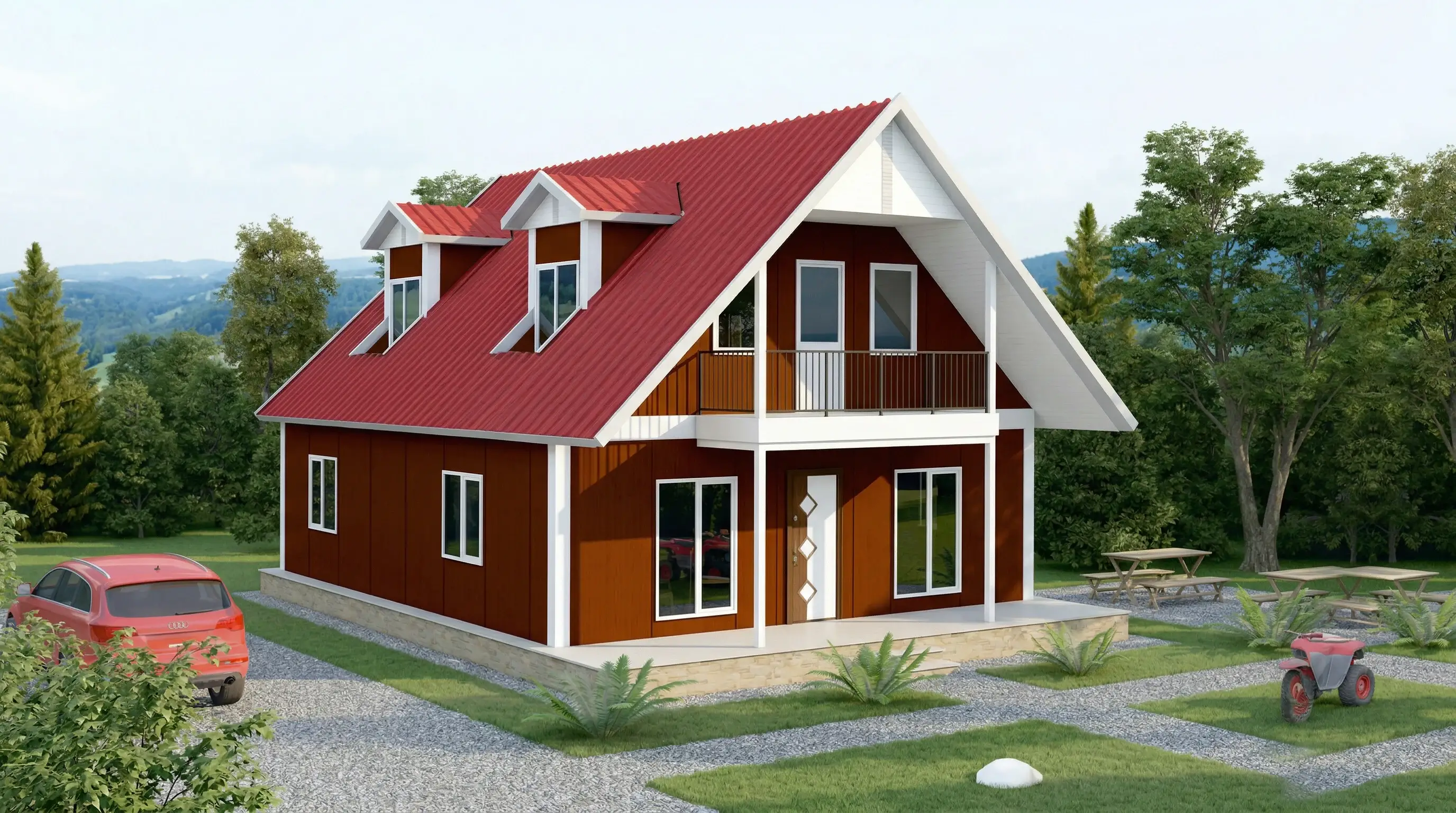 134 m² İki Katlı Prefabrik Ev Fiyatları