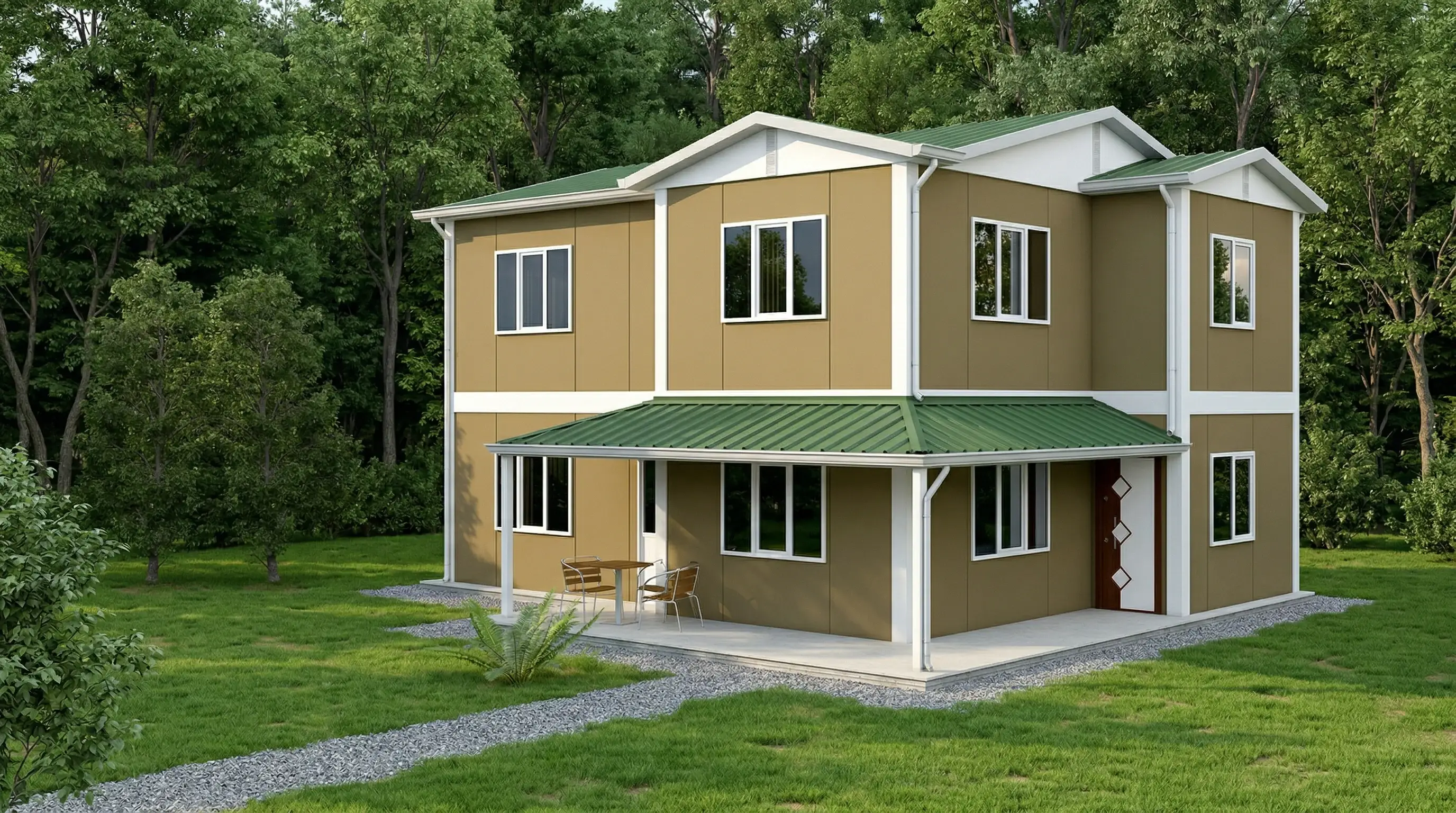 142 m² İki Katlı Prefabrik Ev Fiyatları